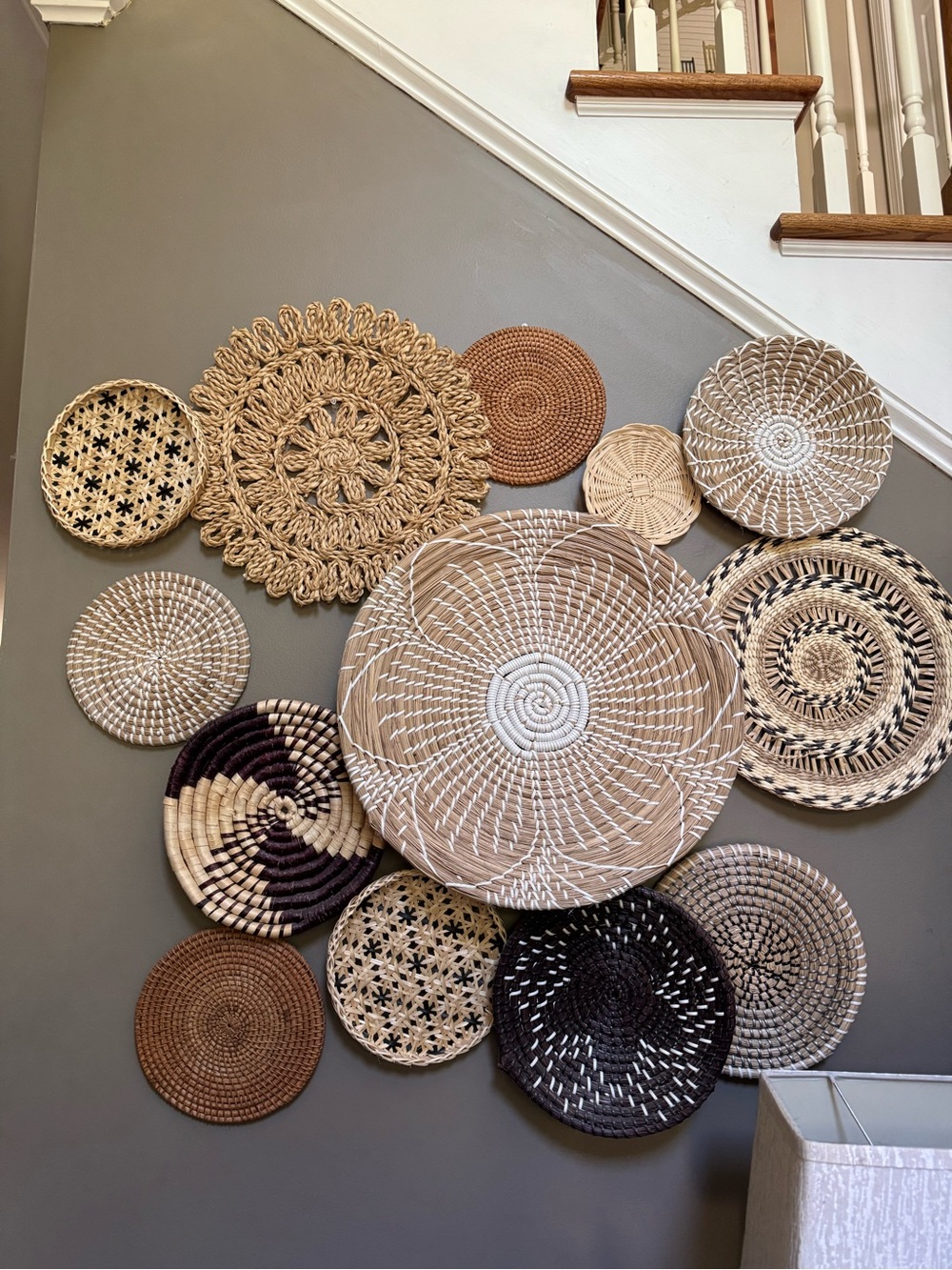 Collection of handcrafted woven wall decor